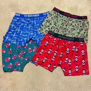 4 Pair Duluth Trading Co Buck Naked Boxers
